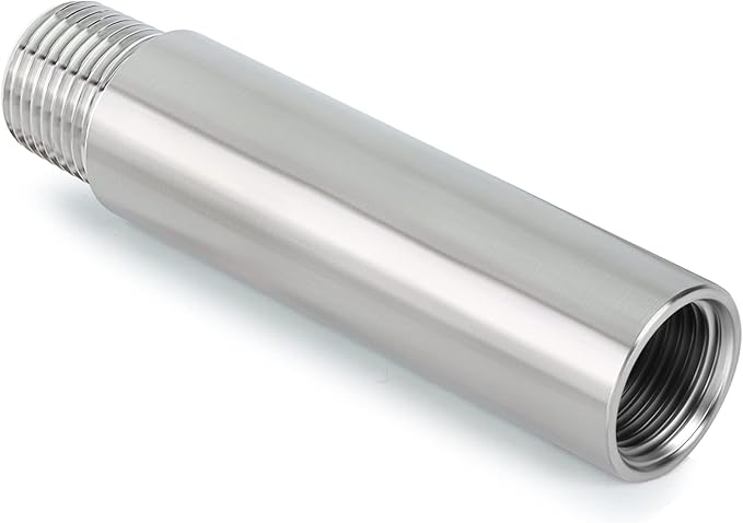 TAISHER 2PCS Stainless Steel Pipe Fittings, 1/2" NPT Male x 1/2" NPT Female Threaded, 4" Length Nipple Cast Pipe