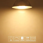 4 Pack Long Lifespan PAR38 Flood Light Bulb, Dimmable 38W 120V, High Output 400LM, Warm White, E26 Base, Indoor/Outdoor