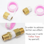 3PCS Brass Reducer Adapter, 1/4" NPT Male to 3/4" NPT Male Thread, Hex Reducing Pipe Fitting Coupler Nipple Connector for Water/Oil/Gas