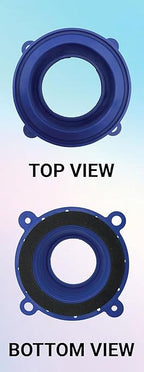 One N Done Toilet Flange Repair Kit – Complete Toilet Wax Ring Replacement Kit – Durable Waxless Toilet Ring – Includes Toilet Flange Bolts, Toilet Bowl Caps, and Toilet Flange Extension Kit (1 Pack)