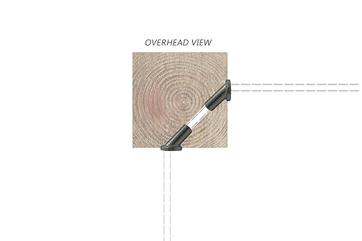 Cable Railing Stainless Steel 45-Degree Protector Sleeves for Wood Posts for 1/8" or 5/32" Cables (Lot of 250)