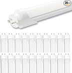 Aolyty T8 LED Tube Light, 13W Shop Light 6500K Super Bright Dual End Powered No Ballast Bypass Light fixtures 3ft 35" for Warehouse, Garage, Office, Home - 20 Pack