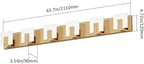 Aipsun Gold Vanity Lighting Fixtures Modern Vanity Lights LED 6 Lights Bathroom Vanity Light Up and Down Wall Light Fixtures 6000K