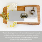 Country Chic All-in-One Chalk Paint for Furniture, Cabinets, Home Decor, Eco-Friendly, Matte Finish, Built-In Primer & Top Coat for Wood, Metal - No Wax Needed (Pebble Beach (Grey), Sample (4 oz)) -