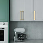 Asidrama 10 Pack 10 Inch(254mm) Brushed Gold Kitchen Cabinet Handles, Cabinet Pulls Kitchen Cabinet Hardware for Cupboard Drawer Pulls