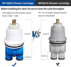 RP19804 Delta Shower Cartridge Replacement for Delta 1300/1400 Series SingleHandle Bath Tub and Shower Faucet Parts Pressure Balance Cartridge For Select Monitor Valves (1993-2007)