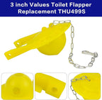 2 Pack Upgraded toilet flapper 3 Inch, silicone toilet valve replacement kit, fit for TO-TO toilet parts THU499S THU331S THU175S 2021BP G-Max