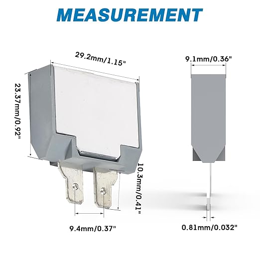 GLOSO Circuit Breaker E81 Long ATC Terminal (w/dimple), T1 Auto Reset (50A)