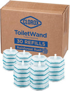 Clorox ToiletWand Toilet Cleaner Refills, Toilet brush, Rainforest Rush, 30 Ct