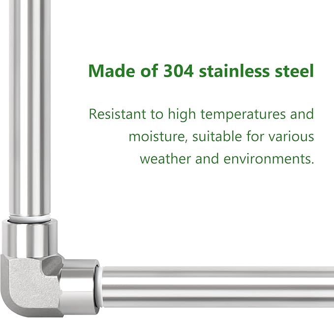 TAISHER 2PCS Stainless Steel Pipe Fittings, 1" NPT Male x 1" NPT Male Threaded, 12" Length Thickened Nipple Cast Pipe