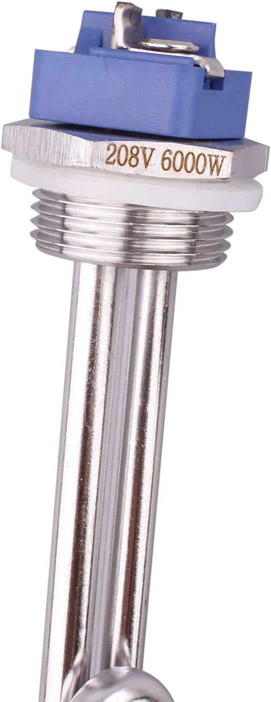 DERNORD 6000W 208V Screw-in Foldback Water Heater Element - Low Watt Density