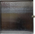 26GA Galvanized Drain Pan W/Connector & Hole-Rust-Free Made for Electric Water Heater & Air Conditioning Units Protects Floor from Water Damage, Easy to Install- 22"x22"x2"