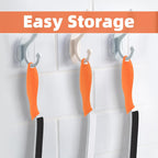 Hard Bristle Crevice Cleaning Brush - Cleaning Supplies - Grout Cleaning Brushes for Household Use - Crevice Cleaning Tool for Bathroom, Home and Kitchen (3, Orange)