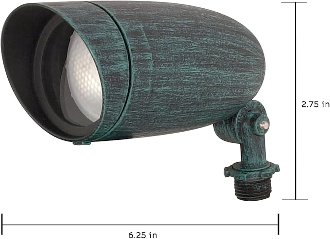 Nuvo Lighting SF76/656 Transitional One Light Landscape in Verde finish, 6.25 inches