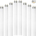 Dysmio Lighting F32T8-DL 32-Watt - 48 Inch T8 Straight Tube, Medium Bi-Pin Base, 6500K - Daylight Pack of 8