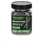 Wood Screws 4 Inch, FIXLINK Deck Screws #10 x 4, 105 PCS, Epoxy Coated, T25 Star Bit Above 1500 Hour Salt Spray Coating Outdoor Decking Screws Excellent Rust Resistant for Wood Fence, Green