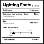 Hometown Evolution, Inc. 100 Foot E26 LED Outdoor Commercial String Lights with 50 Suspended Sockets and S14 LED Filament 1 Watt Bulbs