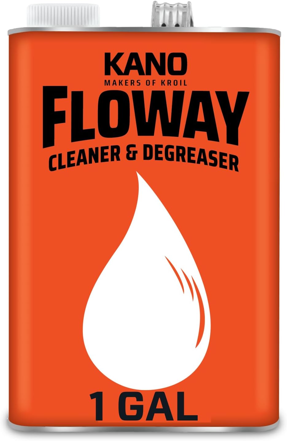 KROIL Floway Industrial Cleaner Degreaser (Liquid-1 Gallon Can-Single) | Solvent Removes Grease, Tar, Carbon, Grime from Auto Parts, Engines, Brakes, Electrical, Machinery, Equipment (FL011)