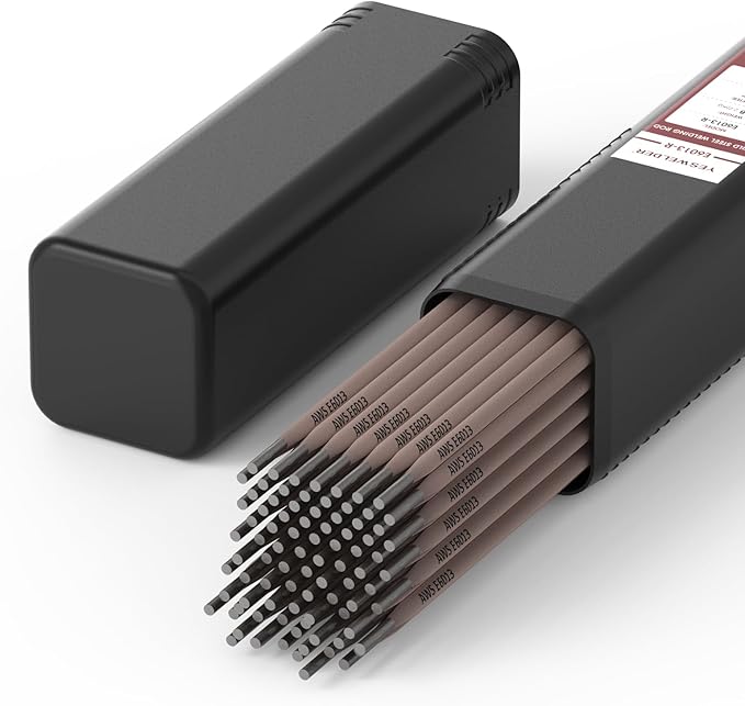 YESWELDER UPGRADED Rutile Material E6013 1/8'' 5LB Welding Rod Carbon Steel Stick Electrodes