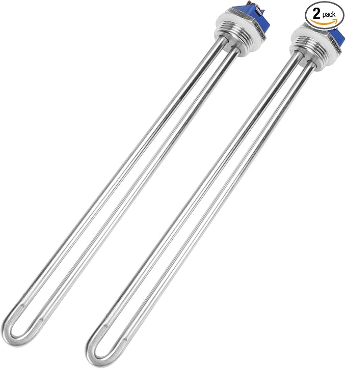 DERNORD 240V 4500W Water Heater Element Screw-in Heating Element High Watt Density （Pack of 2）