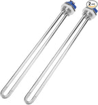 DERNORD 240V 4500W Water Heater Element Screw-in Heating Element High Watt Density （Pack of 2）