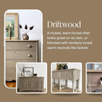 Country Chic All-in-One Chalk Paint for Furniture, Cabinets, Home Decor, Eco-Friendly, Matte Finish, Built-In Primer & Top Coat for Wood, Metal - Driftwood (Brown) - 8 oz (237 ml)