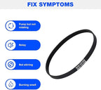 Upgraded WH01X27538 Washer Drive Belt Compatible with GE, with Hotpoint Washing Machines, Replaces AP6037512, AP6328256, PS11767488, PS12299369, 4587903