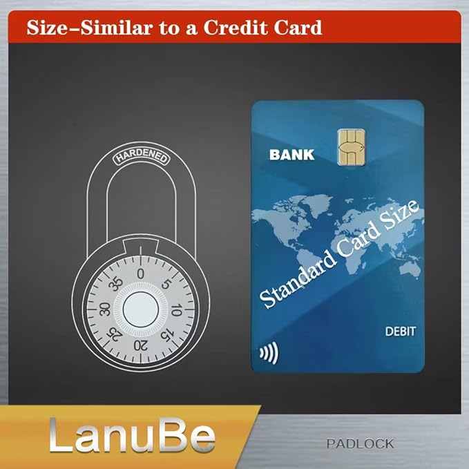 LanuBe Standard Dial Combination Lock, 2 in. Wide, with Different Combinations, Red Turnplate, Pack of 48; Lock for School, Employee, Gym Sports Locker, Case, Toolbox, and so on