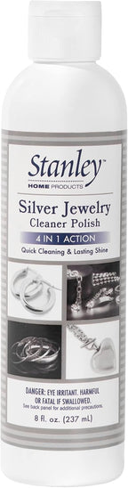 STANLEY HOME PRODUCTS Silver Jewelry Cleaner Polish - 4-in-1 Formula Cleans and Protects Silver and Sterling Jewelry and More Helps Prevent Tarnish Plus Long Lasting Shine