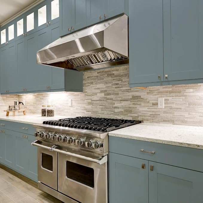 Nuvo Tidal Haze Cabinet Makeover Kit - Easy DIY 7-Piece Set, Dusty Pale Blue, Long-Lasting Finish