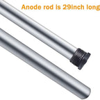 29" Anode Rod for Hot Water Heater Magnesium Compatible with Rheem Reliance A. O. Smith Giant GE Richmond Water Tanks Universal (3/4 Npt X 29 Inches), 0.84" Diameter Hex Plug Protect Rotten Egg Smell