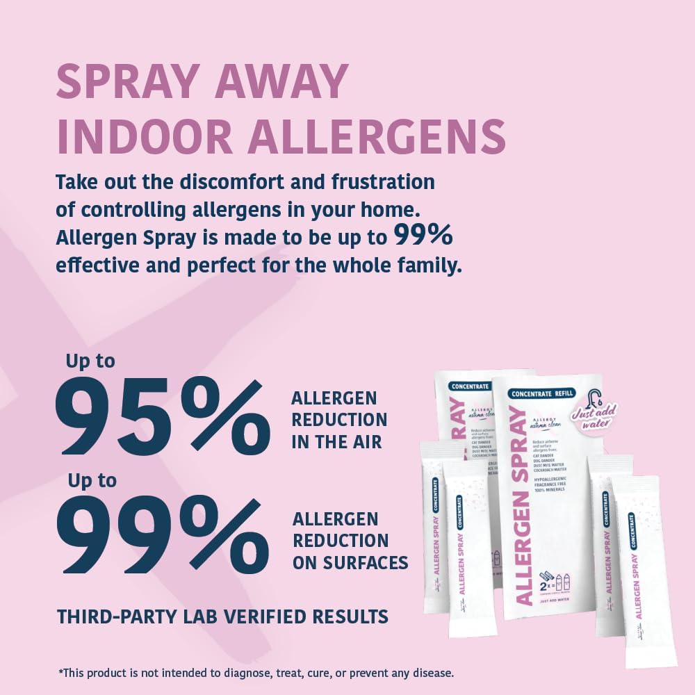 Allergen Spray Concentrate 4 Pack | Use Your Own Bottle | Over 128oz Total