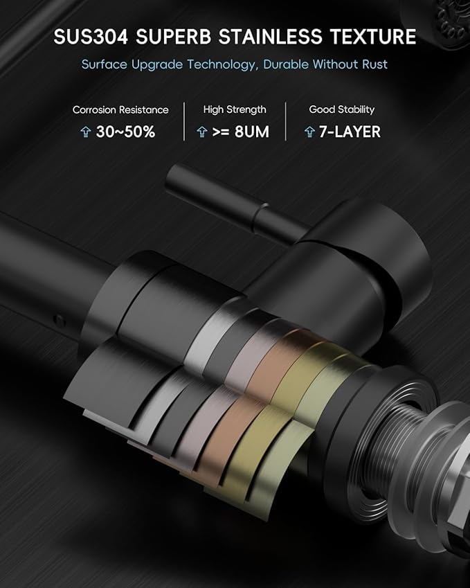 APPASO Black Touchless Kitchen Faucet with Soap Dispenser, Motion Sensor Activated Hands-Free Automatic Faucet for Sink with Pull Down Sprayer, Single Handle Smart Faucets for Kitchen Sink