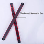 Magnetic Socket Holder Organizer Set:1/2-Inch Drive Socket Trays Socket, 360° Swivel 12 Clips Socket Holder Kit, For Automotive Mechanic Garage (Red)