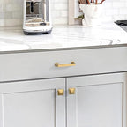 10 Pack 3"(76mm) Champagne Bronze Cabinet Pulls Kitchen Cabinet Drawer Handles Champagne Hardware for Cabinets Cupboard