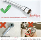 kitchen faucet head replacement,G1/2 or 13/16inch Pull Out Sprayer Head for Kitchen Sink 2-Function Faucet Spray Head Replacement parts Brushed Nickel