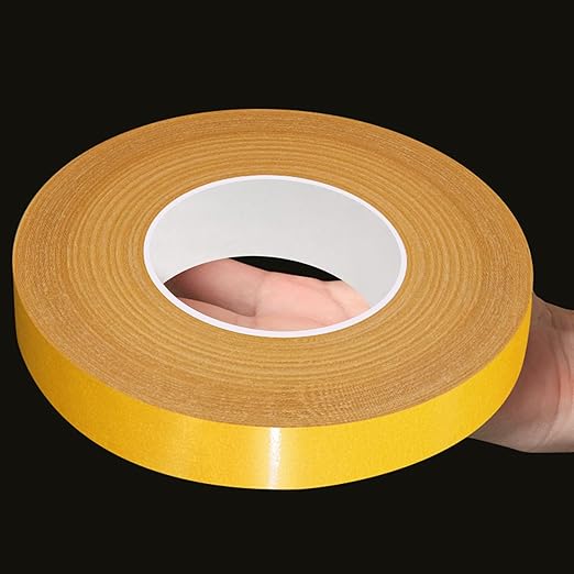 Double Sided Tape Heavy Duty,0.59" X 66 Ft,Strong Carpet Tape with Fiberglass Mesh,Super Sticky Clear Two Sided Tape for Mounting Crafts,Carpet,Picture,Wallpaper,Balloon