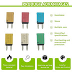 5A 10A 15A 20A 25A 30A DC 12V-14V Auto Reset Circuit Breaker ATM Low Profile T1 Mini Blade Fuses Breakers for Car Trucks Marine Boat RV Solar and More,2 Pack