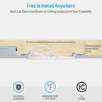 TORCHSTAR 12-Pack 6 Inch Ultra-Thin LED Recessed Lighting with J-Box, 2700K Soft White, 12W Dimmable 850lm Brightness LED Downlight, ETL & Energy Star Listed