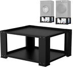 SKM Universal Washer and Dryer Pedestal Stand for 27" & 28" Machines | Heavy-Duty Steel, 700LB Capacity | 15.7" Height, Anti-Slip Design, Black