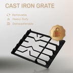 36 Inch Gas Cooktop, Propane Stove Top with 5 ITALY SABAF Sealed Burners 41,800BTU, NG/LPG Convertible Built-in Stainless Steel Stovetop with Thermocouple Protection for Rvs Kitchen Outdoor