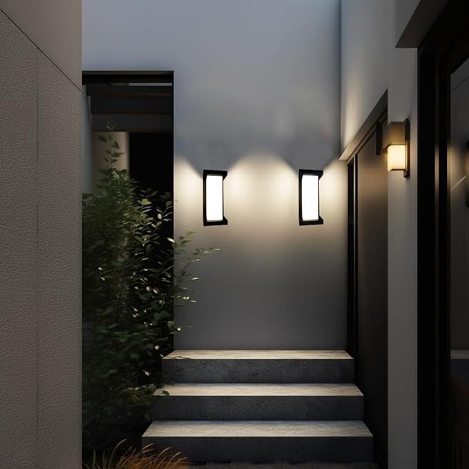 Outdoor Wall Sconce Lights Exterior Lighting fixtures LED,1500LM 3000K 4000K 5000K Adjustable Wall Mount Porch Lights,Outdoor Sconce Lamp for Front Door Garage Coach