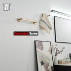 JQK Champagne Bronze Towel Bar, 12 Inch 304 Stainless Steel Thicken 0.8mm Towel Rack Bathroom, Towel Holder Wall Mount, Total Length 14.41 Inch, TB250L12-CB