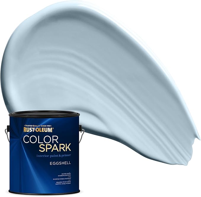 Rust-Oleum Color Spark Interior Paint and Primer in One, Eggshell, Bubble Bath, 1 Gallon