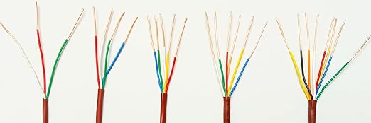 18/3 100ft Thermostat Wire, Solid Copper Wire, 18 Gauge Conductor, ETL Listed CL2 Power Limited Circuit Cable for Indoor/Outdoor Low Voltage Applications Use,Brown