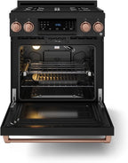 Gordon Ramsay by THOR Kitchen 30 Inch Professional Liquid Propane Range with Tilt Panel Touch Control in Black/Rose Gold