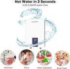 Tankless Water Heater Electric for Sink Faucet, ThermoMate 6000W 240V Point of Use Mini Instant Hot Water Heater CSA Certified with Self-modulating, 1.07GPM at 35°F Rise