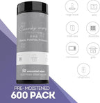 Swanky Stainless Steel Cleaner Wipes - Grime & Grease Remover Kitchen Cleaning Supplies - Clean & Shine, For Stove Top, Refrigerator, Sink, Oven, & Household Appliances - Canister, 600 Count