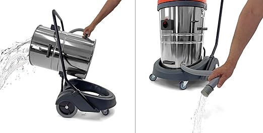 Industrial Wet/Dry Vacuum Cleaner | 2 Motors | 2000 Watt Power | 225 CFM | 21-Gallon Capacity JM773