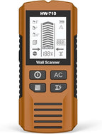 Stud Finder Wall Scanner 5-in-1 Upgraded Chip FOGZUVR - Wall Detector Detect Wood/Metal/AC Wire/Pipe, Wire finder LCD Display & Audio Alarm for Edge/Center Precision, Maple Brown(Without 9V Batteries)